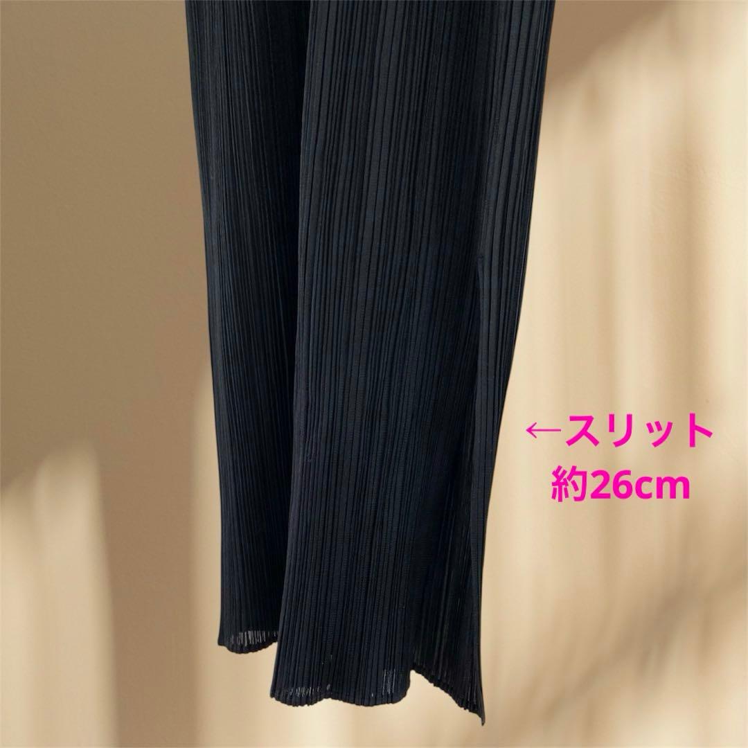 PLEATS PLEASE プリーツプリーズ 黒 ロングワンピース マキシ 4