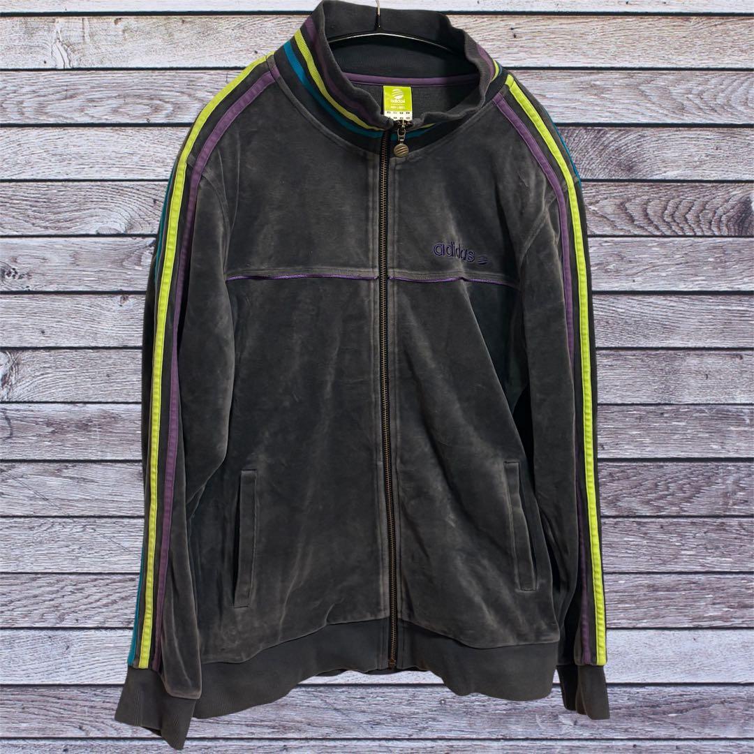 セール‼️00s y2k adidas アディダストラックジャケット刺繍ロゴ 美品