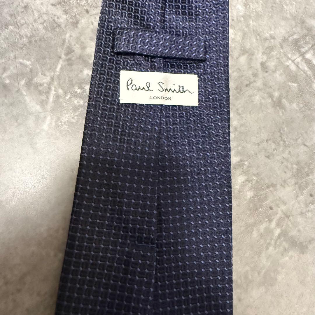 【✨極美品✨】Paul Smith ポールスミス ネクタイ ソリッド ネイビー
