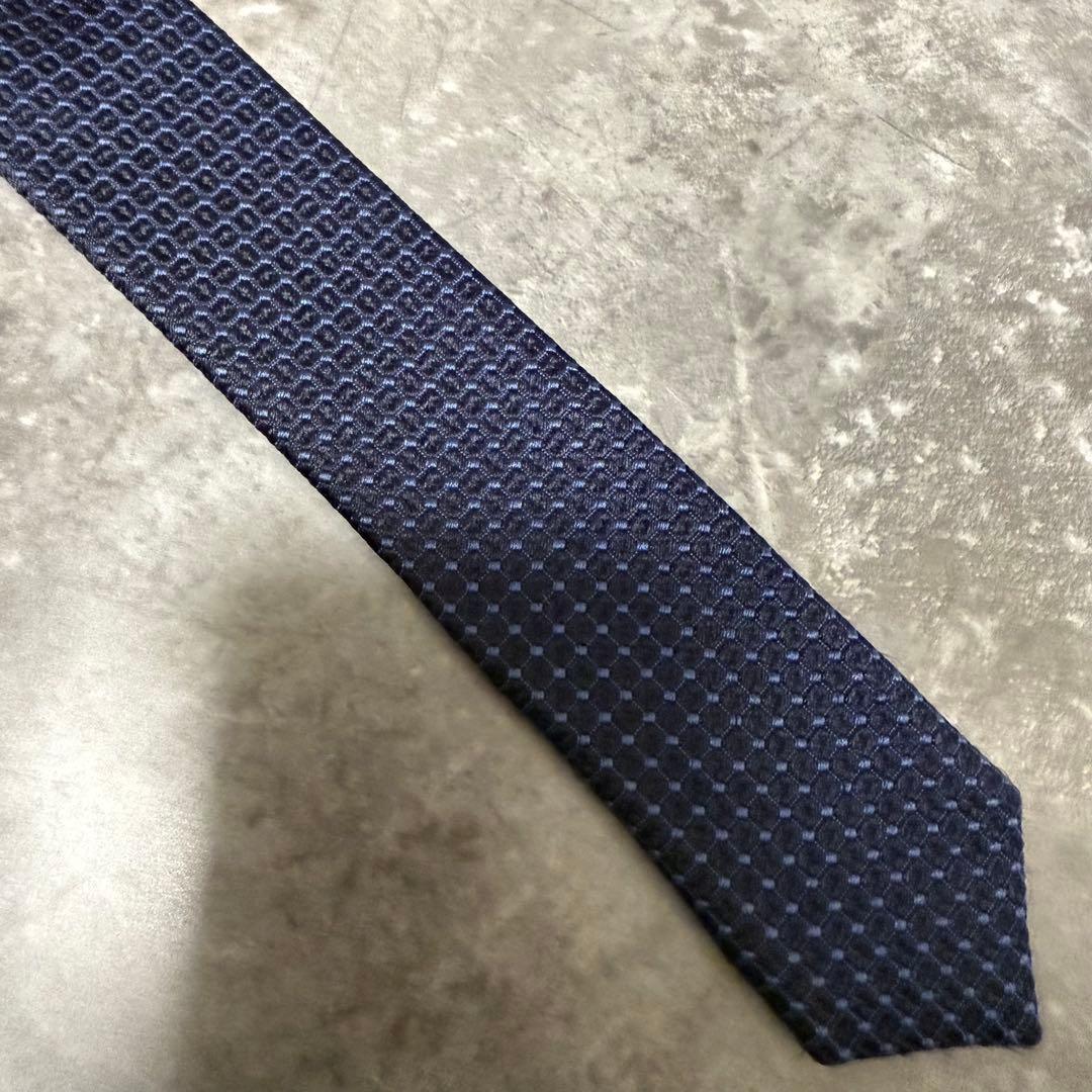 【✨極美品✨】Paul Smith ポールスミス ネクタイ ソリッド ネイビー