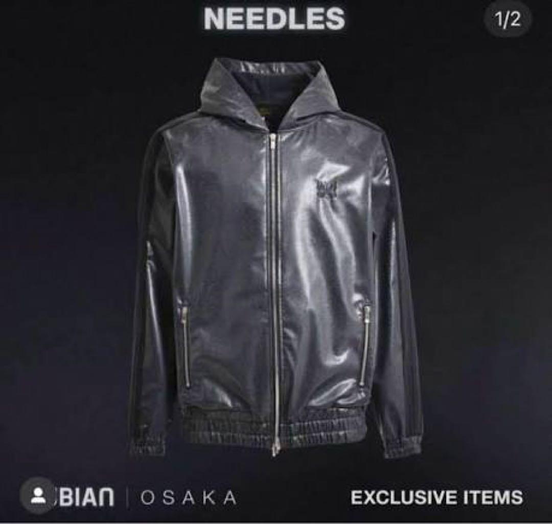 週末値下げ　needles nubian 別注　トラックフーディ　レザー