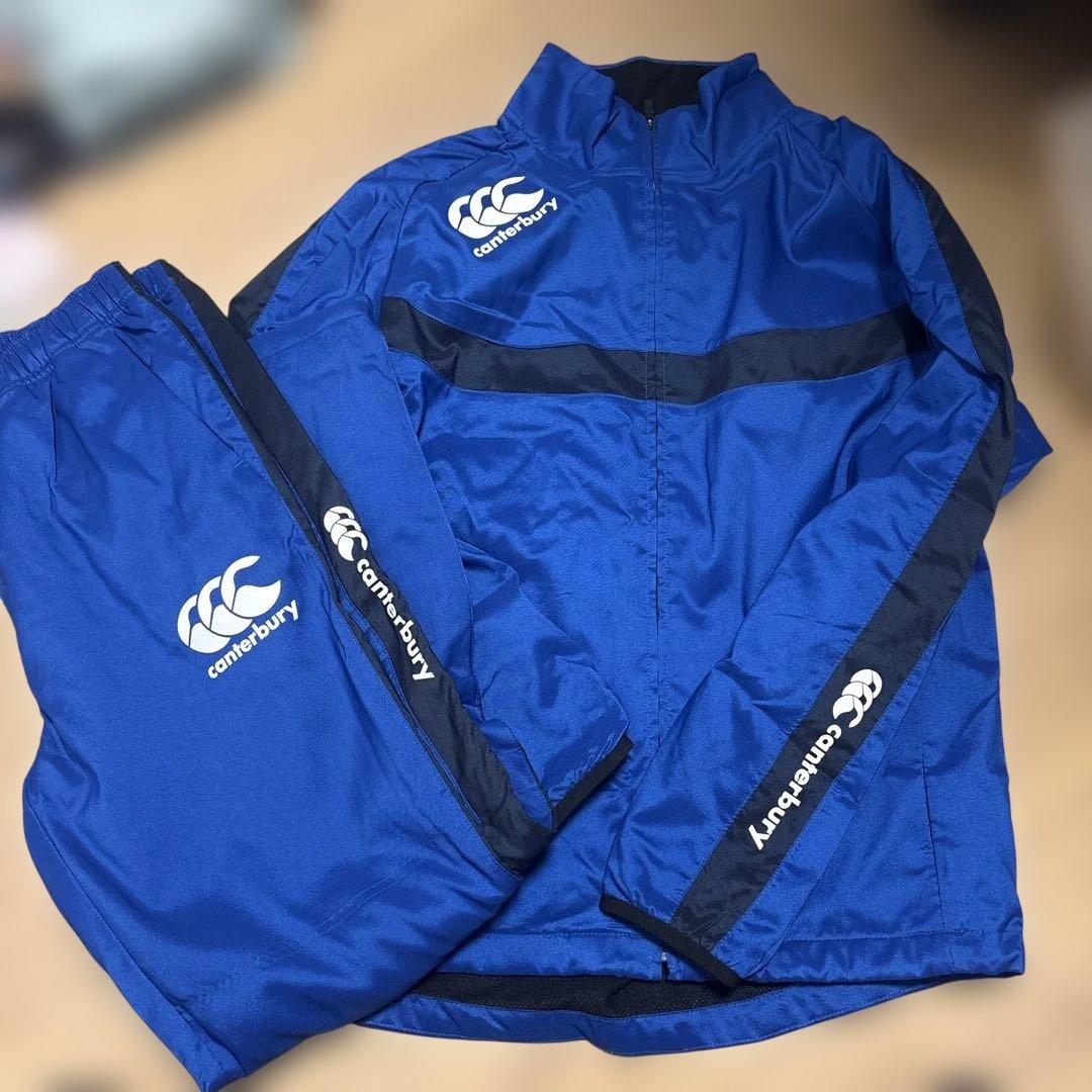 ゆ*こ様 canterbury ウォームアップウェア 青　セットアップ
