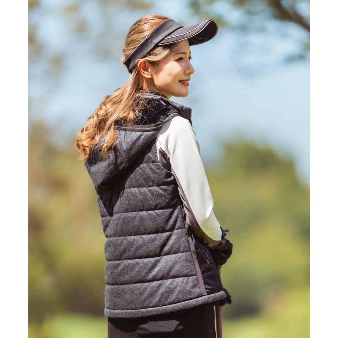 定価64900円【新品】レディース36ランバンスポール フルジップ中綿ベスト黒