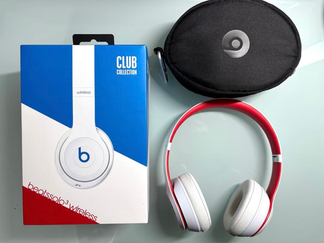 Beats Solo 3 Wireless ホワイト/レッド