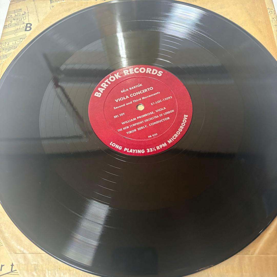 バルトーク ヴィオラ協奏曲 プリムローズ BRS309 米盤 レコード