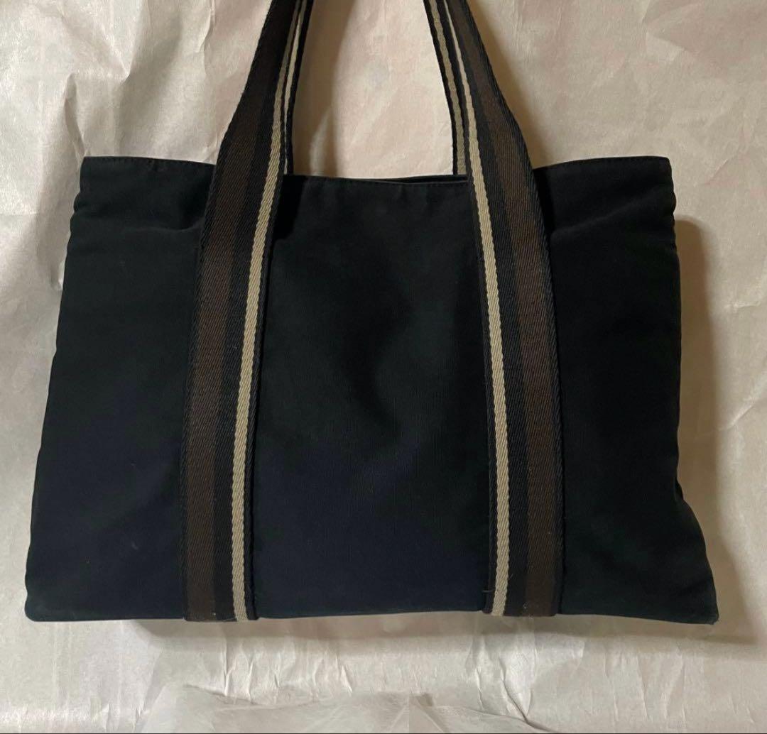HERMES エルメス トロカホリゾンタルMM キャンバス トートバッグ