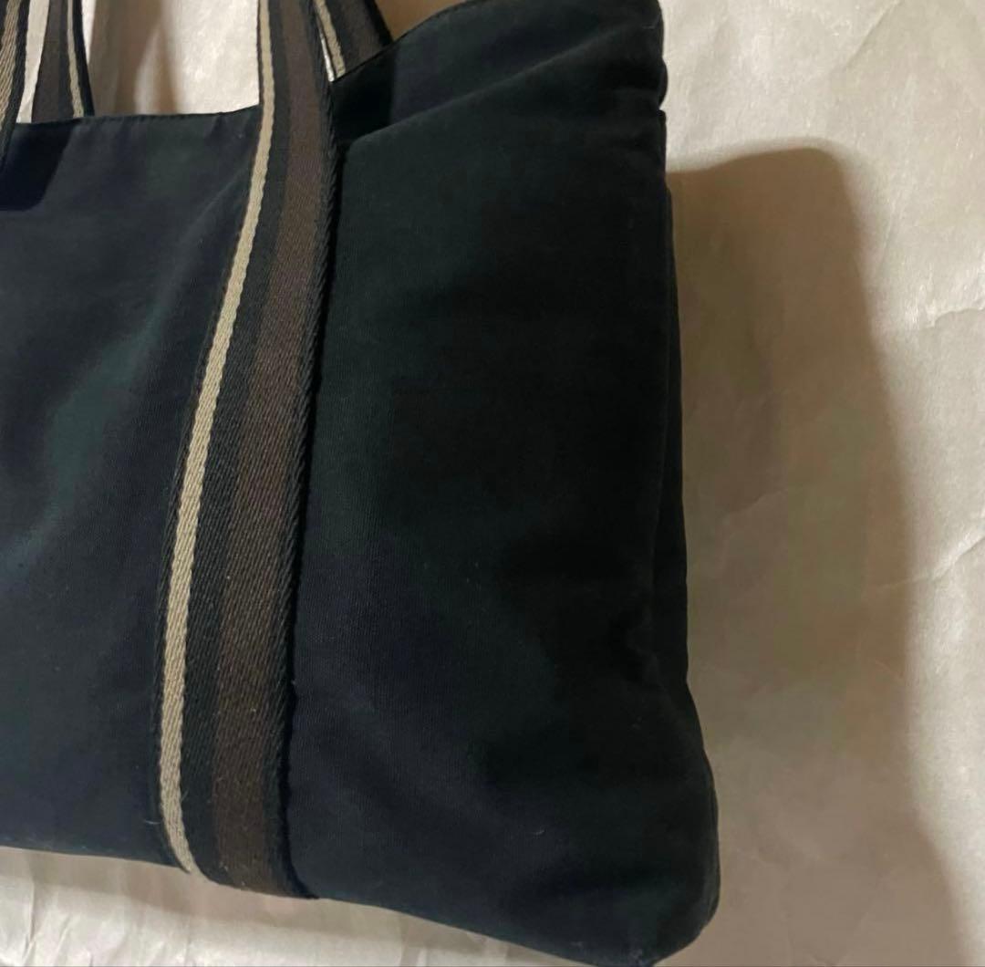 HERMES エルメス トロカホリゾンタルMM キャンバス トートバッグ