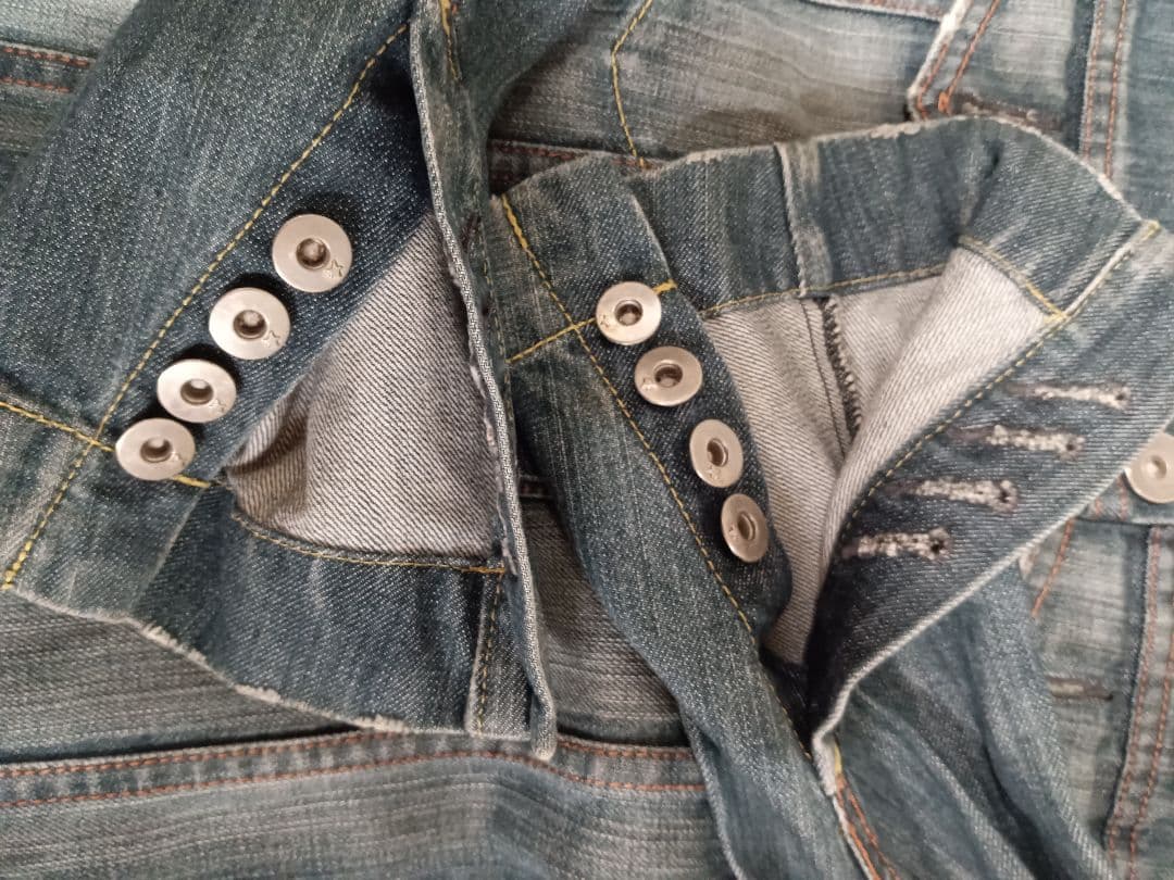 Levi'sブラックレーベルブラックスター廃盤品デニムジャケットＬサイズV24
