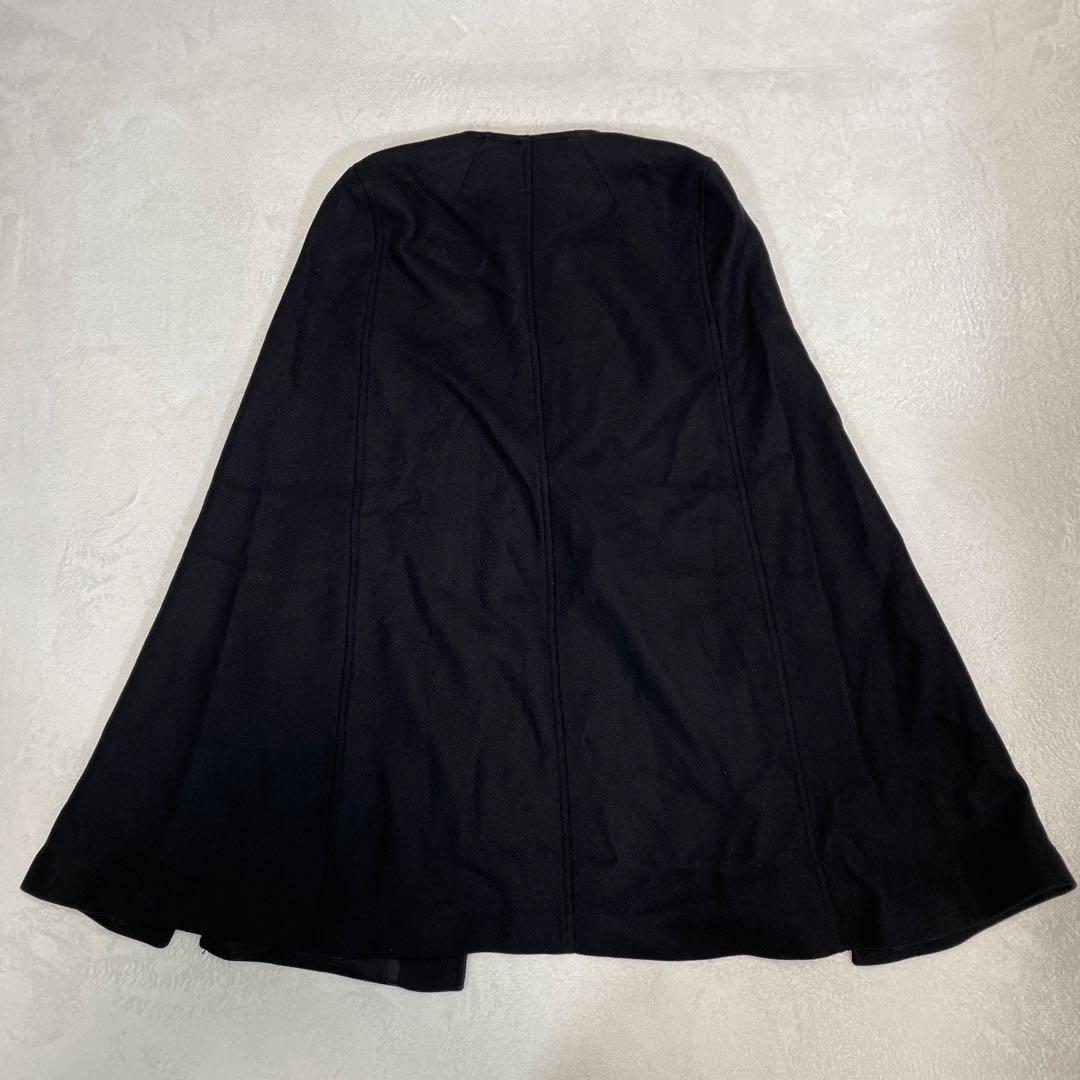 ZARA MANTECO ケープコート ポンチョ 金具留め 黒 ザラ マンテコ