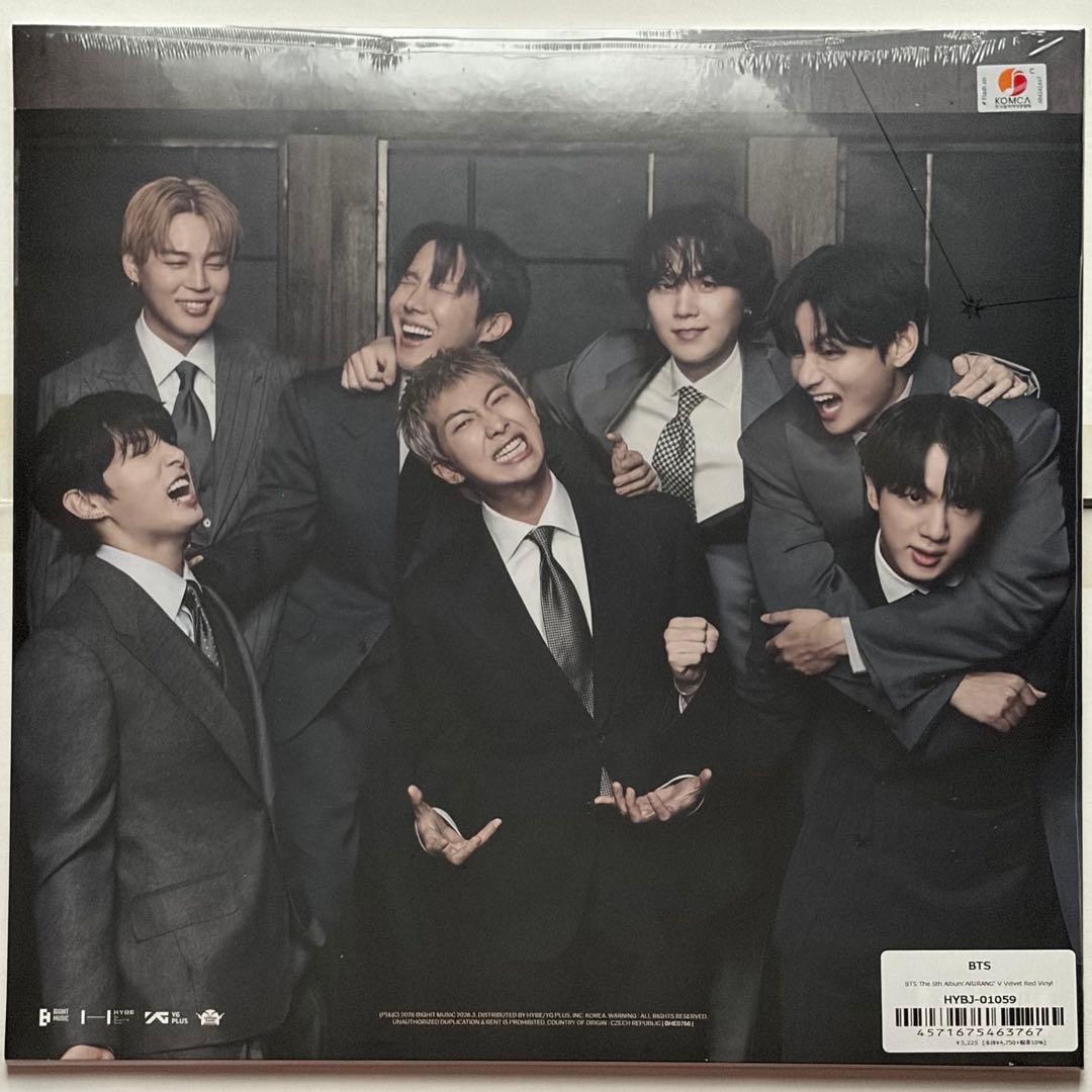 BTS ARIRANG アナログV Velvet Vinyl テテ ※おまけ付