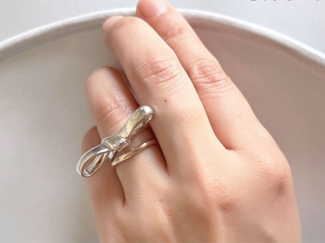 ぽえむさま専用 ao jewelry シルバー 925リボンリング