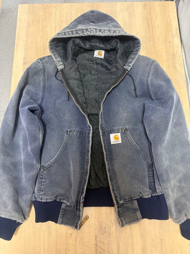 90s USA製 Carhartt アクティブジャケット 短丈 ダック M