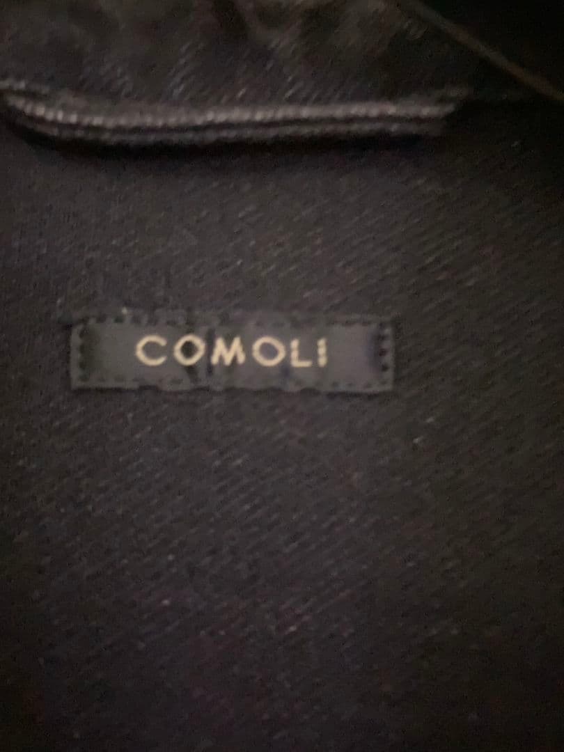 COMOLI ブラック デニムジャケット