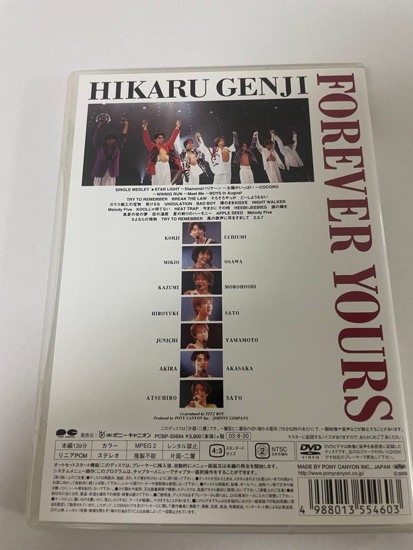 光GENJI '94 SUMMER CONCERT FOREVER YOURS