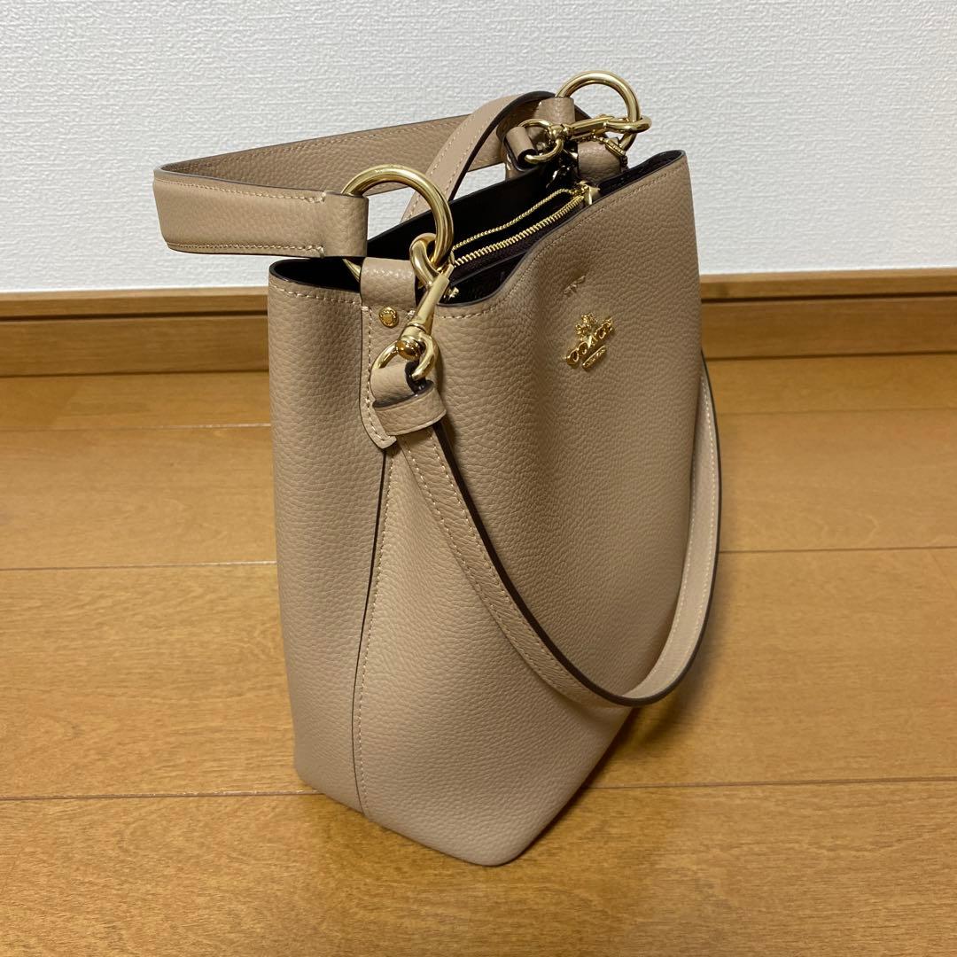 COACH ベージュ ショルダーバッグ