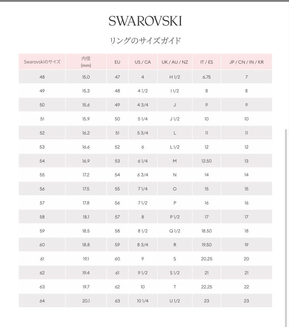 SWAROVSKI 「Nirvana（ニルヴァーナ）」リング