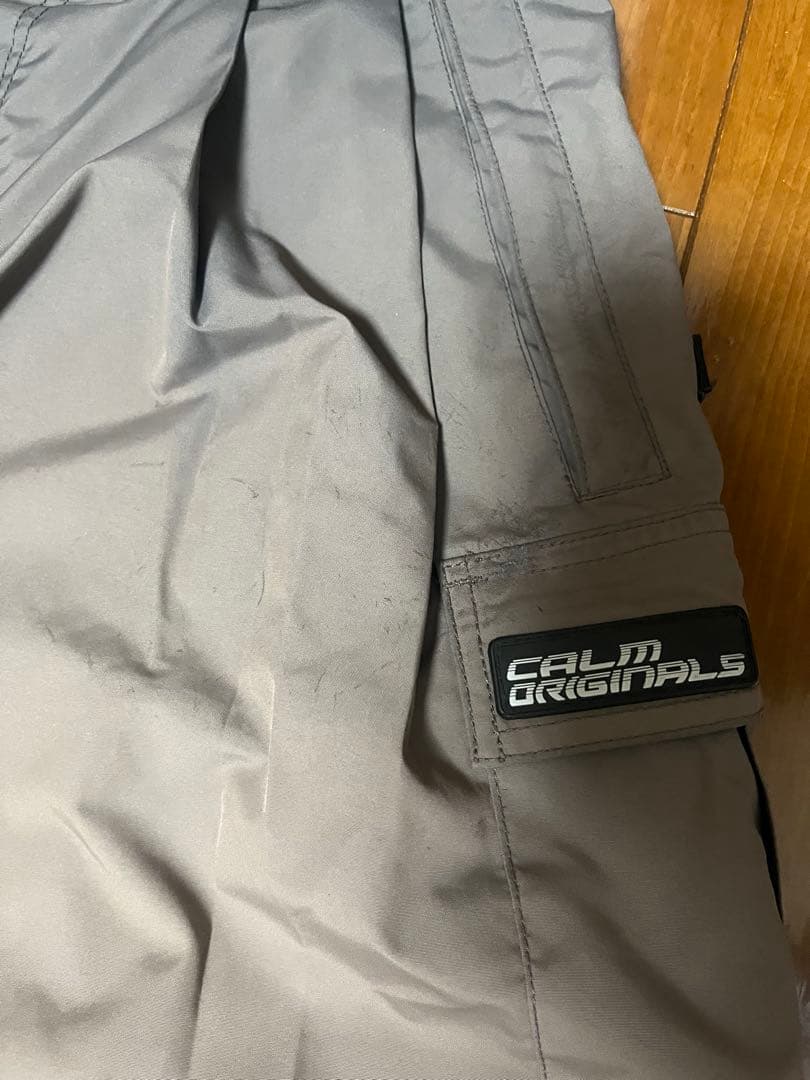 Calm カーム　パンツ　Lサイズ　グレー　ワイド　ルーズ