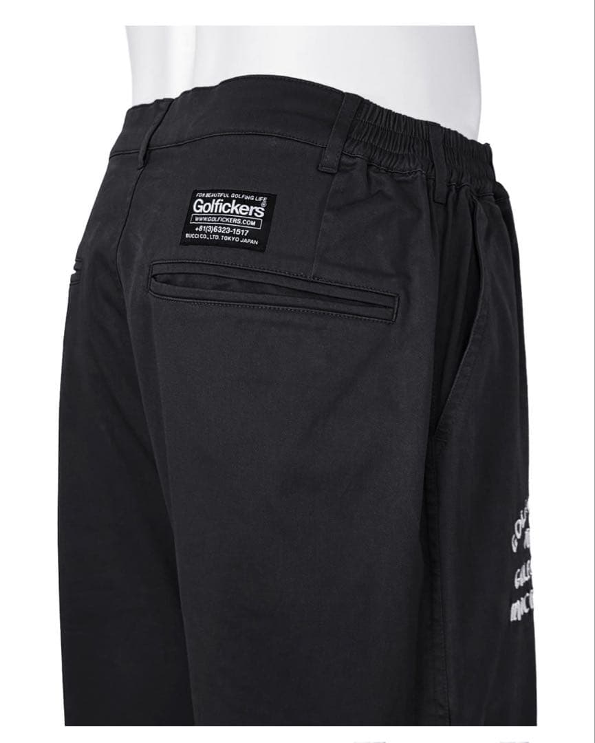 新品未使用　Golfickers ゴルフィッカーズ　チノパン　ブラック　XL