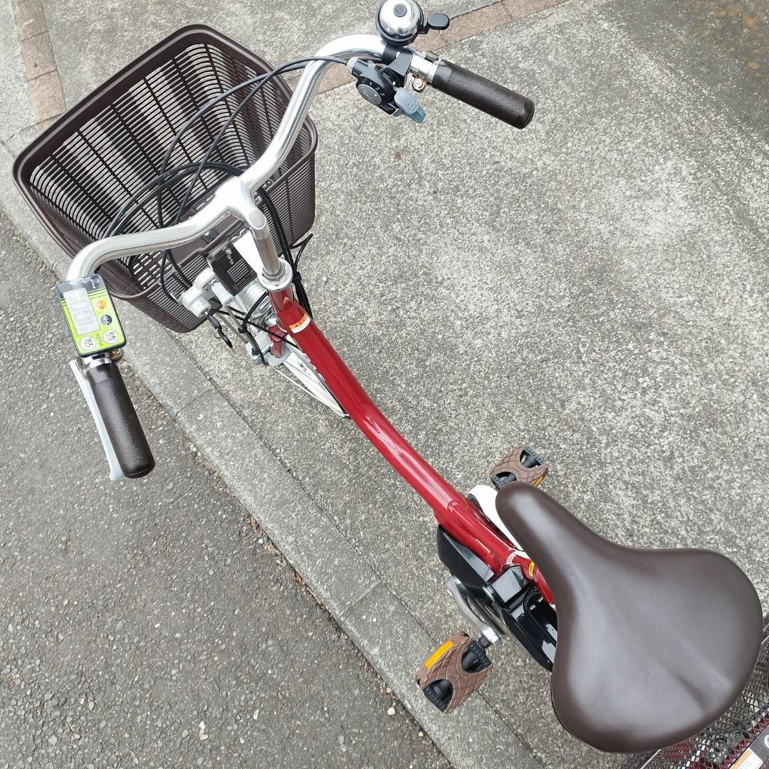 極美品 ヤマハ 電動アシスト三輪自転車 PAS ワゴン PA16W 15.8Ah