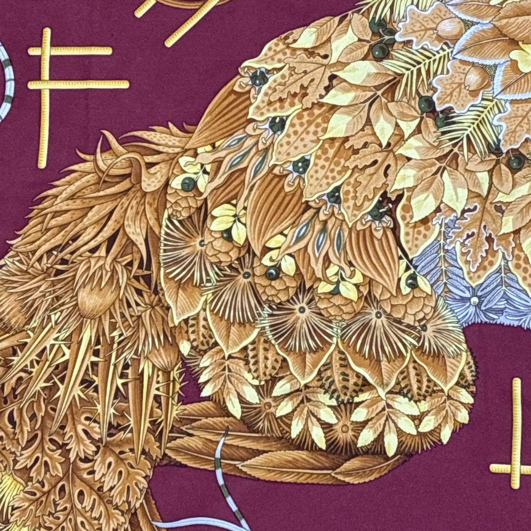 美品✨サルヴァトーレフェラガモ シルク イタリア キツネ 大判スカーフ ストール