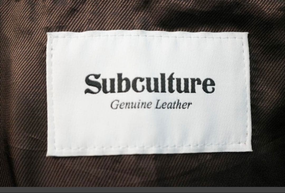 Subculcure 3RDTYPE LEATHER JACKET サイズ1