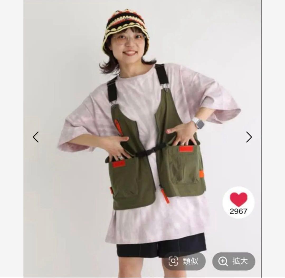 バヤコさん フェス ベスト カーキ keep being you 値下げ不可