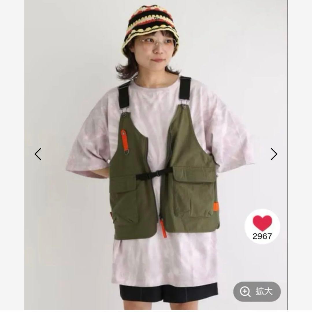 バヤコさん フェス ベスト カーキ keep being you 値下げ不可