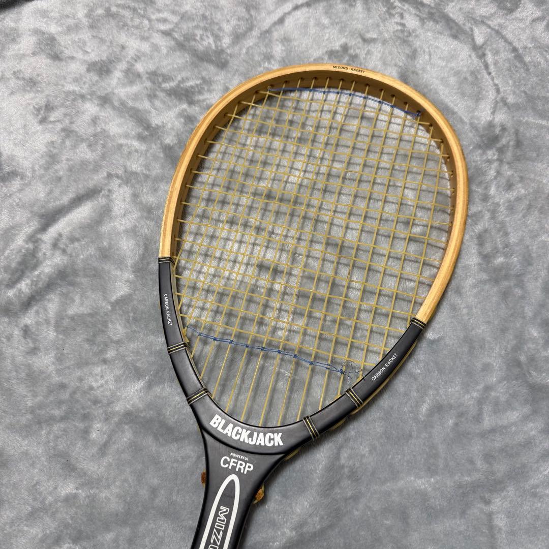 MIZUNO BLACK JACK ブラックジャック 木製　ラケット　専用ケース