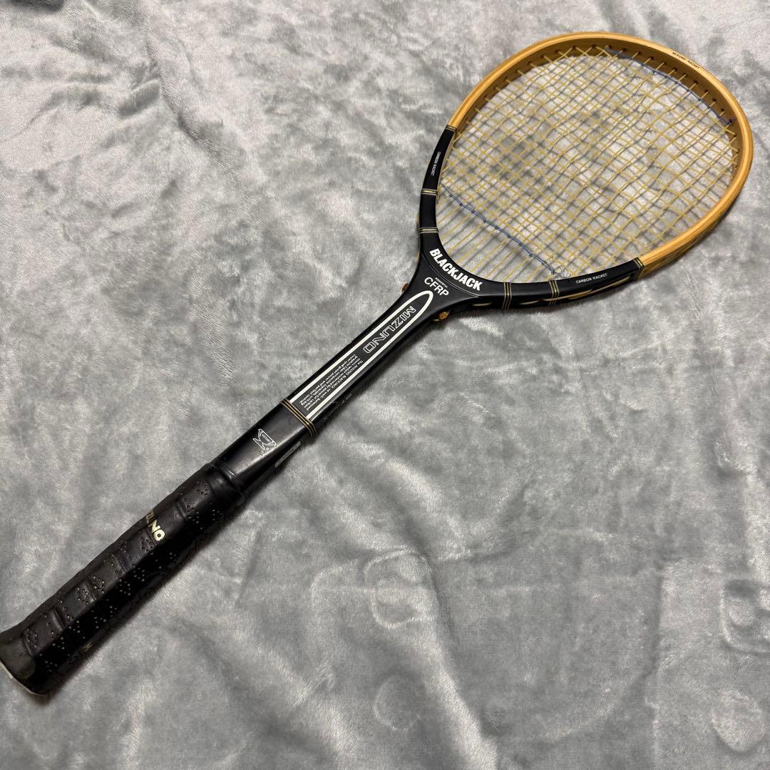 MIZUNO BLACK JACK ブラックジャック 木製　ラケット　専用ケース