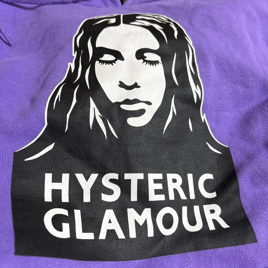 X-girl HYSTERIC GLAMOUR フーデイ　パーカー値下　パープル