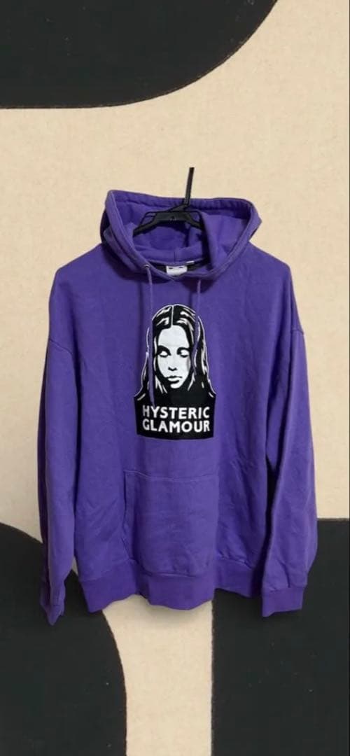 X-girl HYSTERIC GLAMOUR フーデイ　パーカー値下　パープル