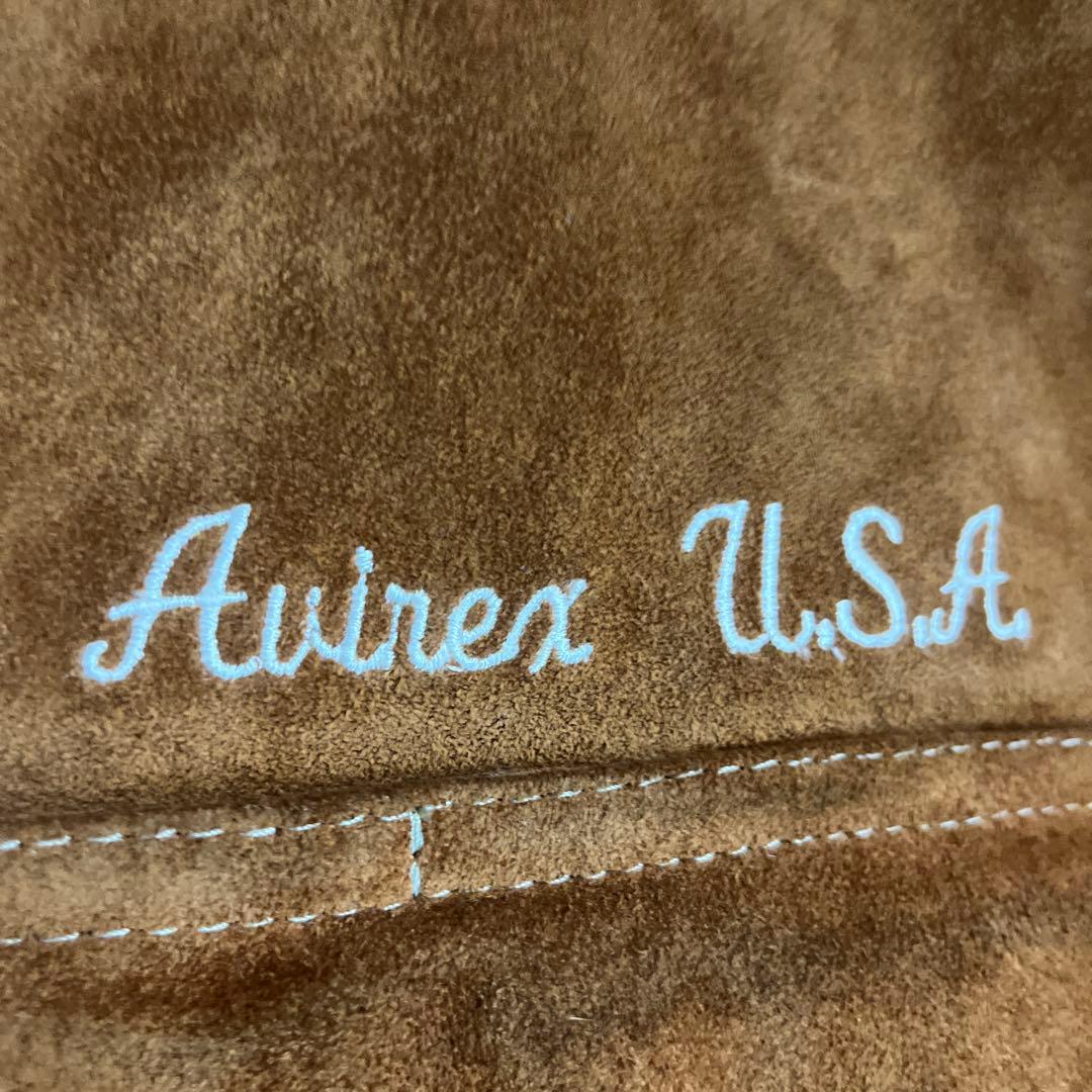 -AVIREX-レザージャケット★MADE IN U.S.A★