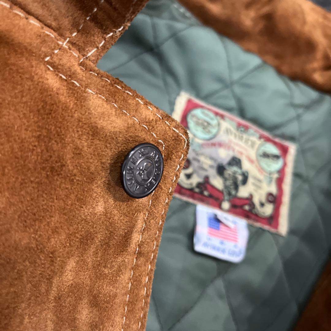 -AVIREX-レザージャケット★MADE IN U.S.A★