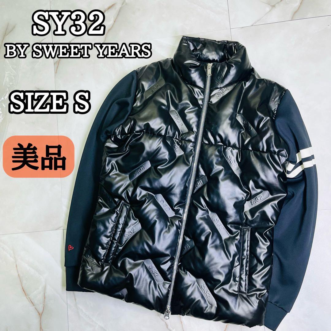 SY32 美品ボンディングロゴ キルティングジャケット 切替 ゴルフ S