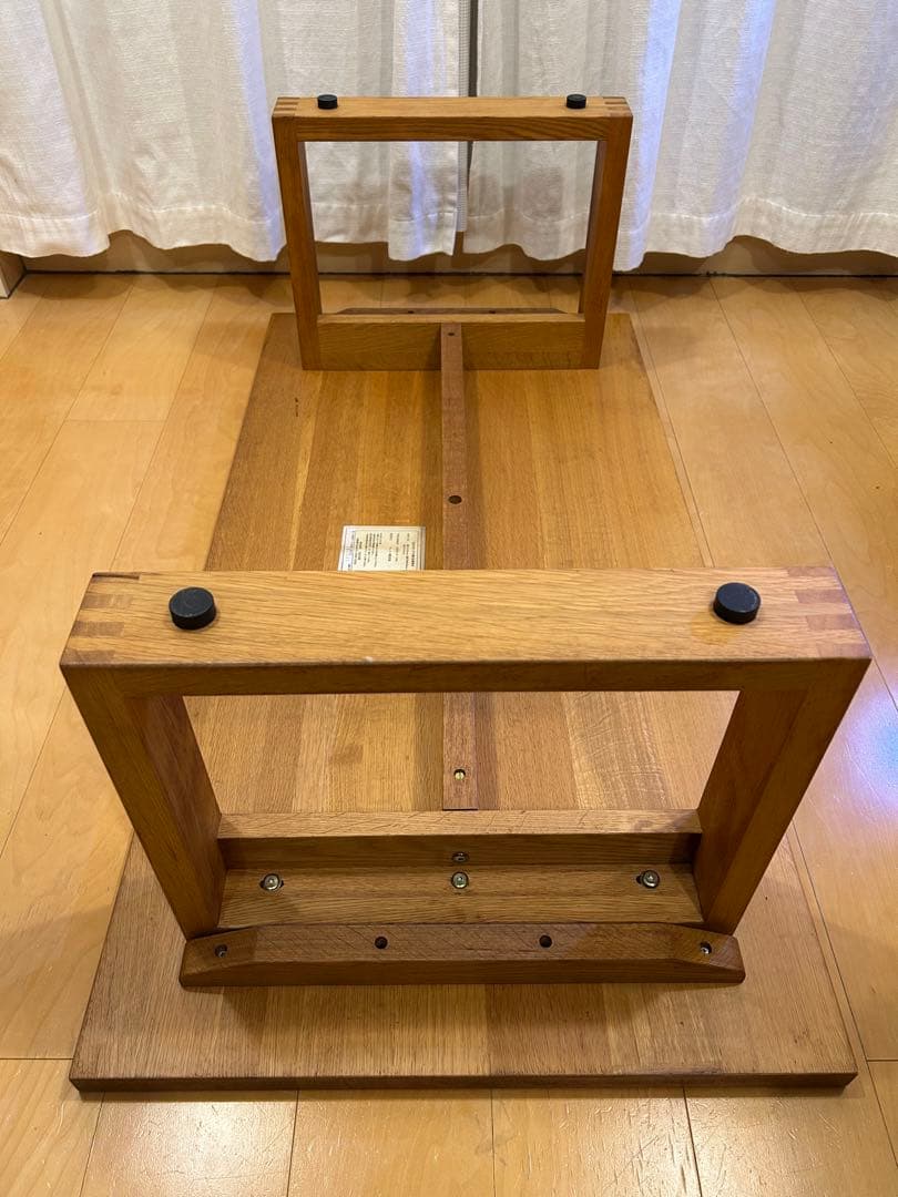 無印良品　オーク材ローテーブル　廃盤品