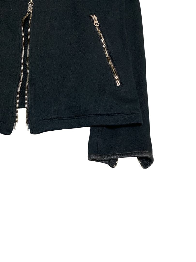 あ*様 2000s Double Zip Sweat Riders Jacket