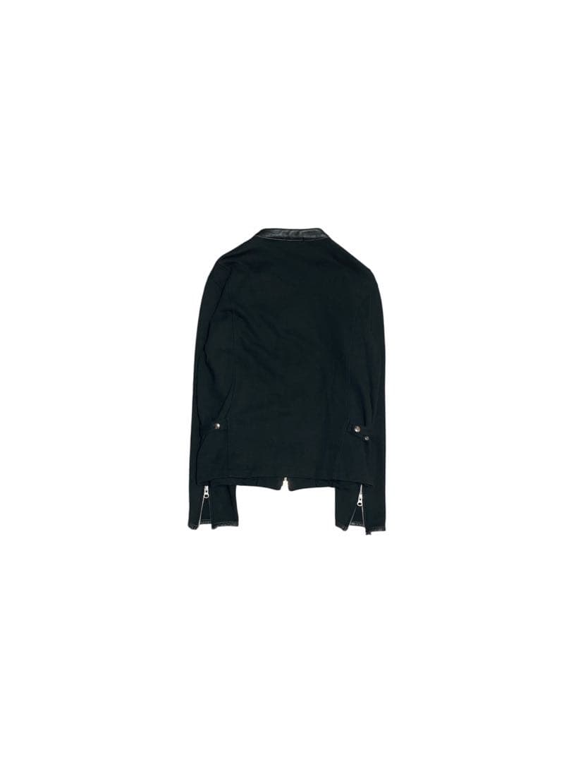 あ*様 2000s Double Zip Sweat Riders Jacket