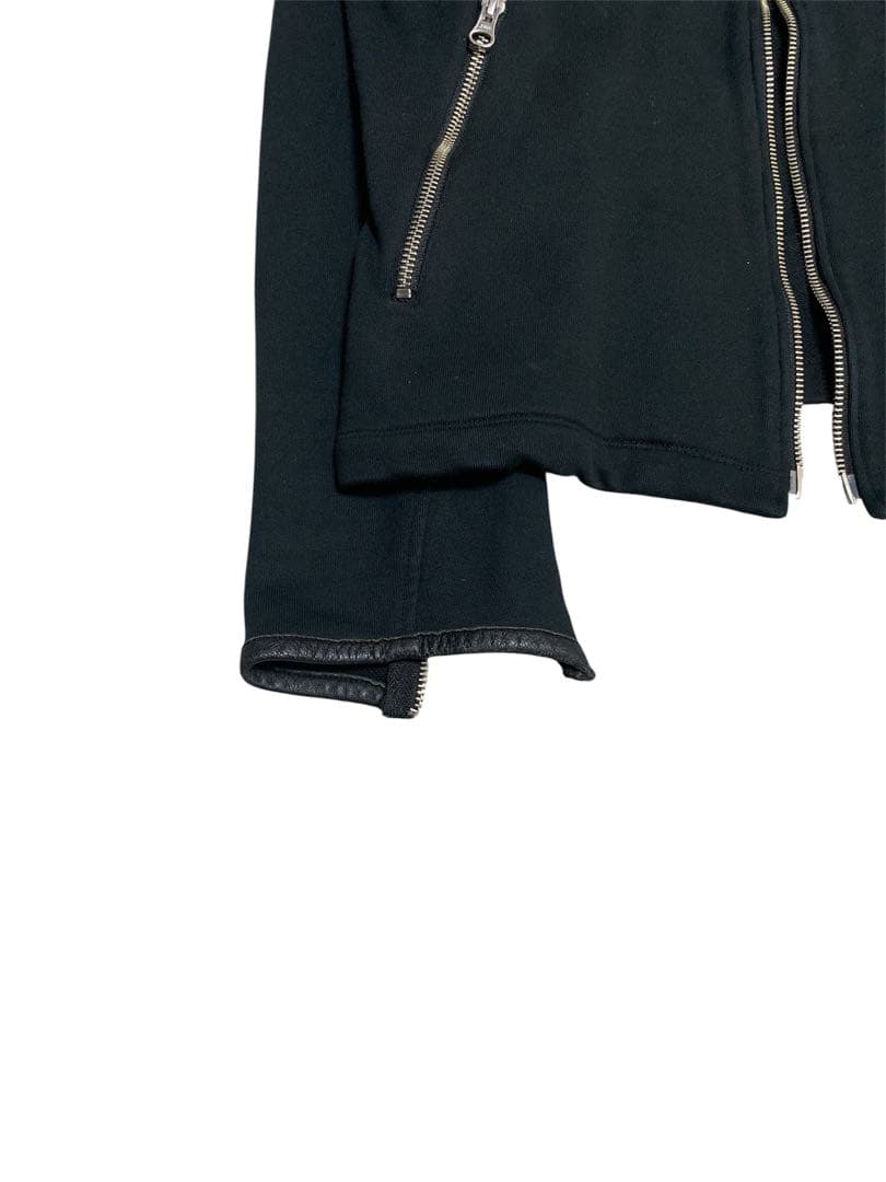 あ*様 2000s Double Zip Sweat Riders Jacket