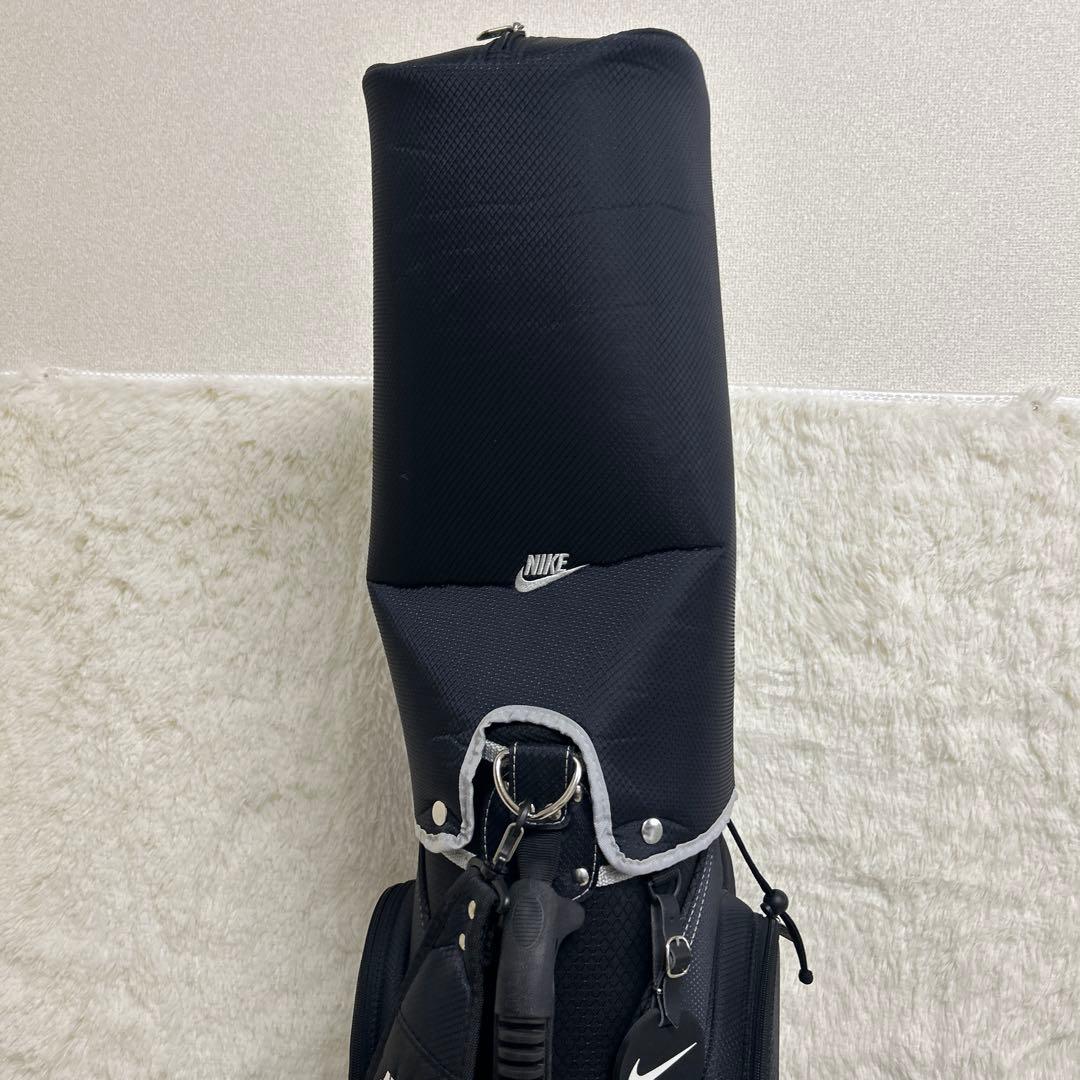 【美品】NIKE ナイキゴルフ キャディバッグ9型6分割 ブラック 軽量