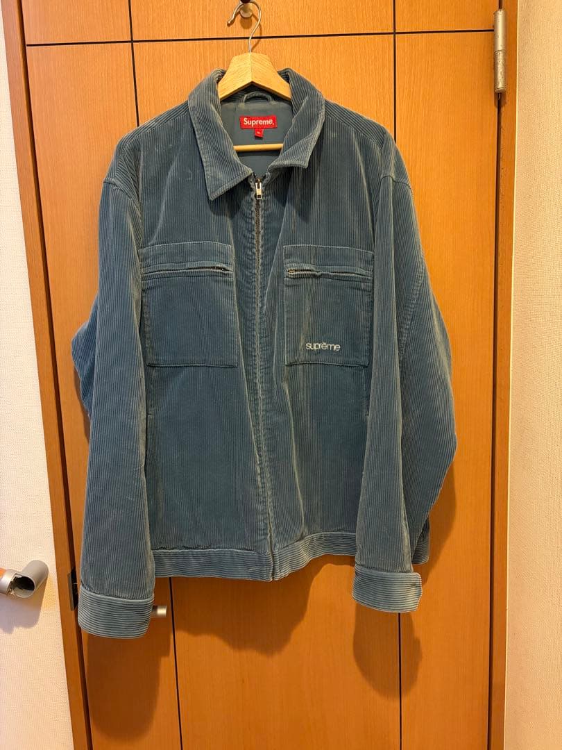 ジャケット・アウター Supreme Corduroy Zip Jacket blue