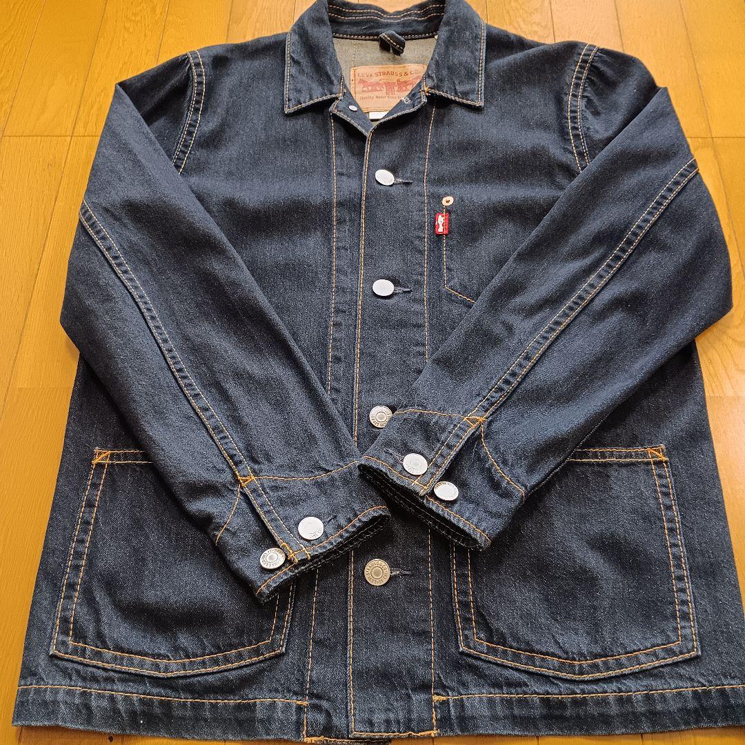 【美品】LEVI’S PREMIUM デニムジャケット カバーオール ビッグE