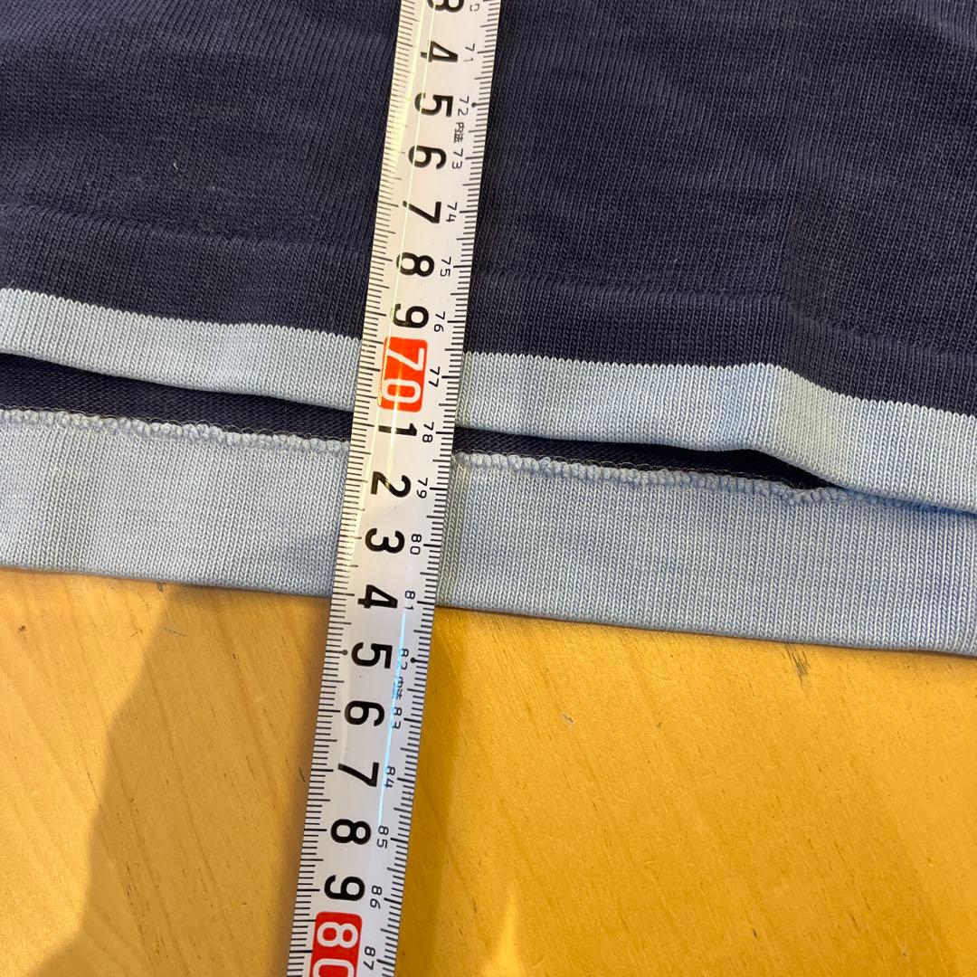 2000円引 Canterbury ラガーシャツ 青/白　ビンテージ