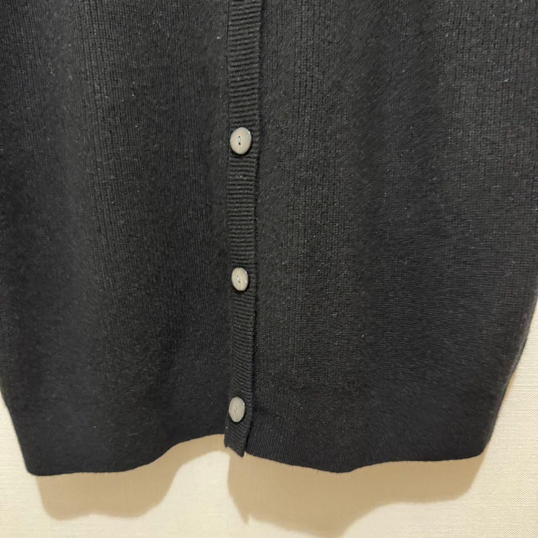 ★新品・タグ付き★高島屋　洗えるカシミヤ１００％　ニットベスト　黒　３L