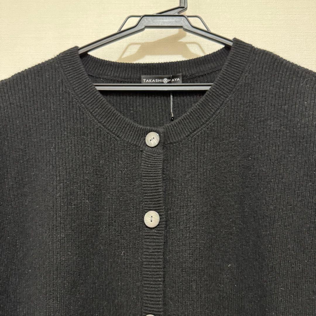 ★新品・タグ付き★高島屋　洗えるカシミヤ１００％　ニットベスト　黒　３L