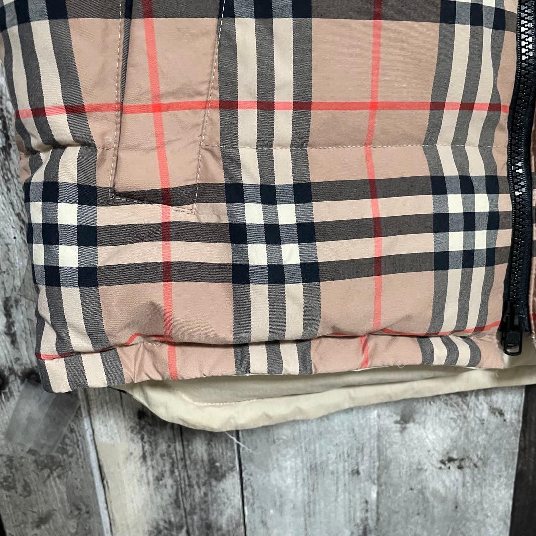 Burberry バーバリー ノバチェック柄 リバーシブル ダウン ベスト M