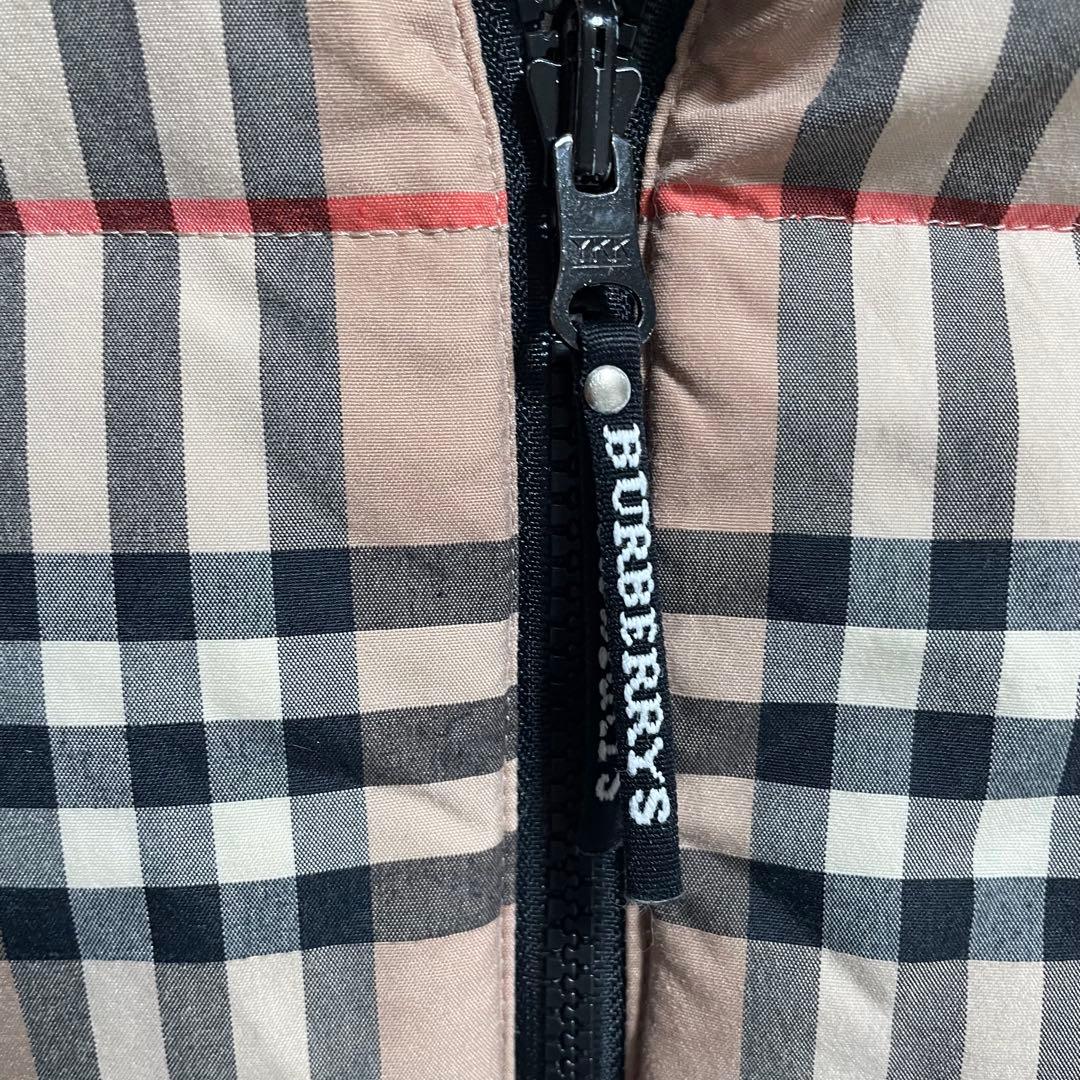 Burberry バーバリー ノバチェック柄 リバーシブル ダウン ベスト M