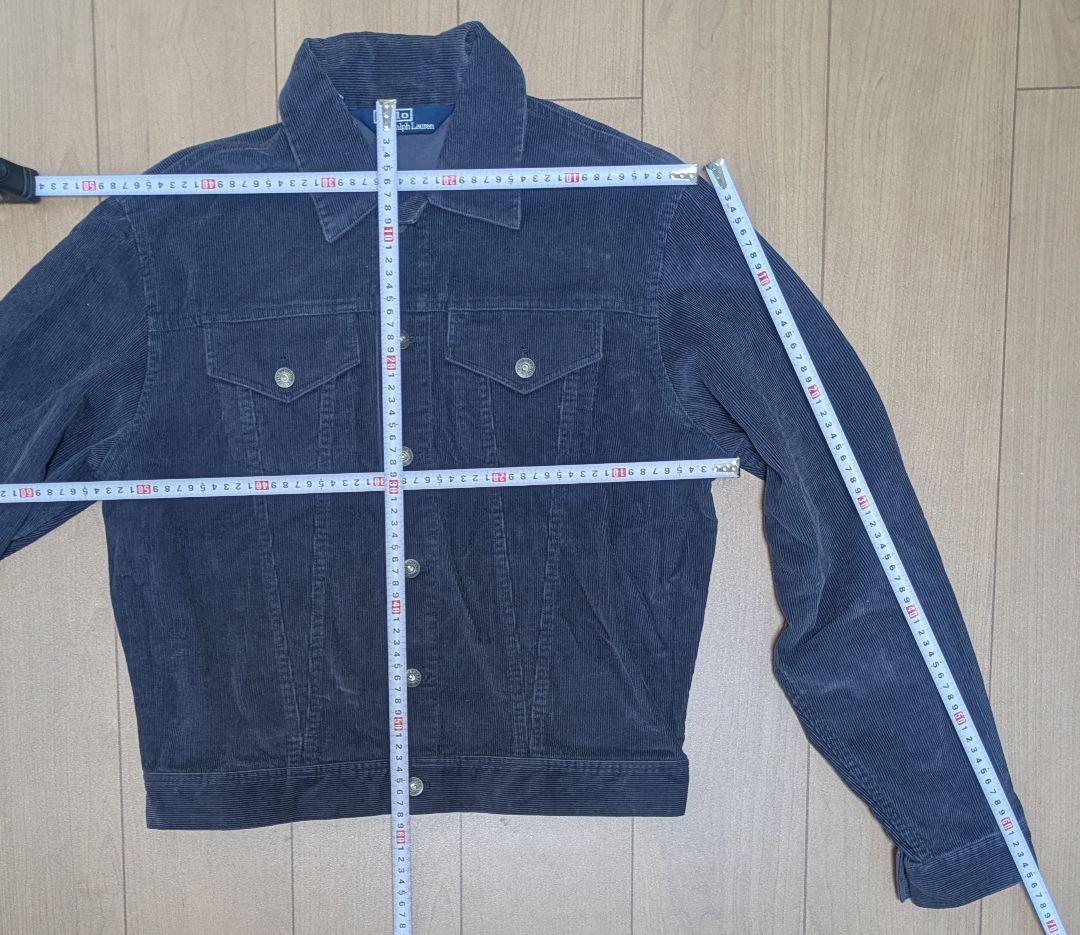 三角タグ 90s ralph コーデュロイGジャン ラルフローレン М ネイビー