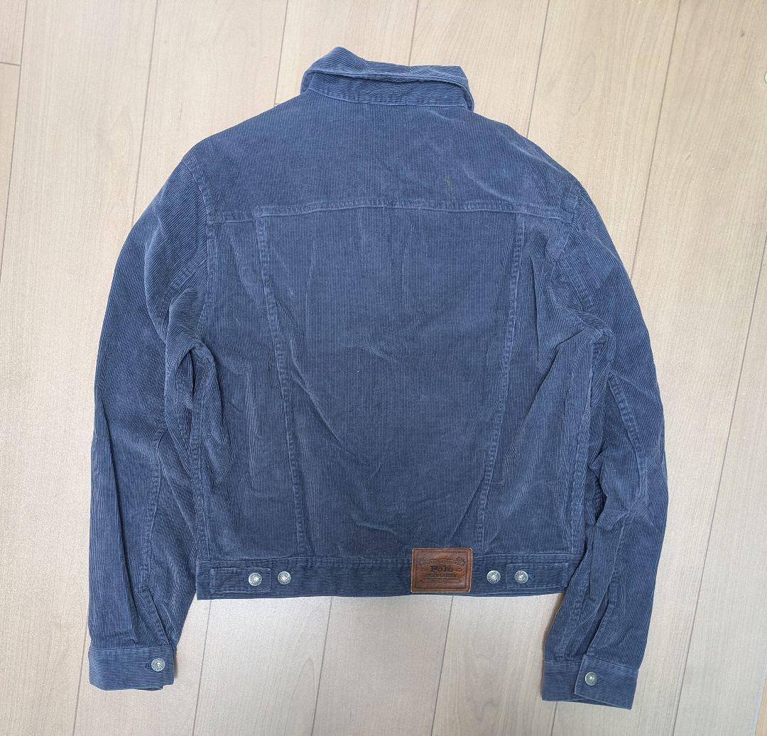 三角タグ 90s ralph コーデュロイGジャン ラルフローレン М ネイビー