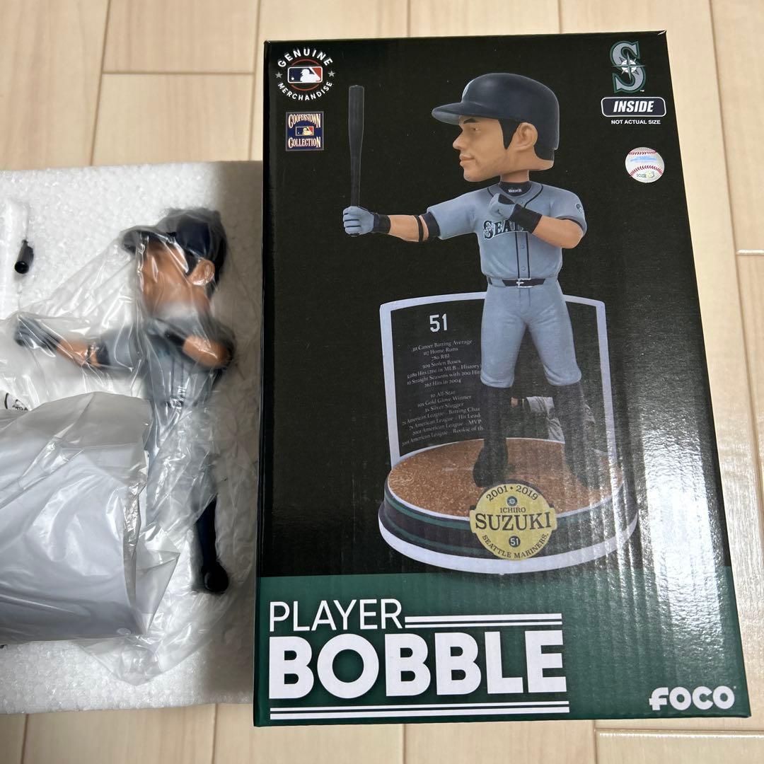 イチロー MLB公式・限定 ボブルヘッド(記念台座付) 世界限定3000個完売品