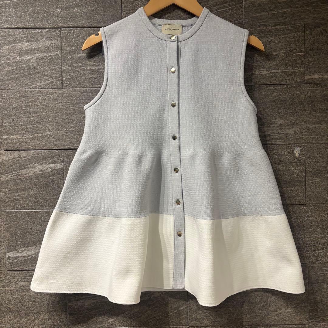 UNITED ARROWS ユナイテッドアローズ　バイカラー ティアードベスト